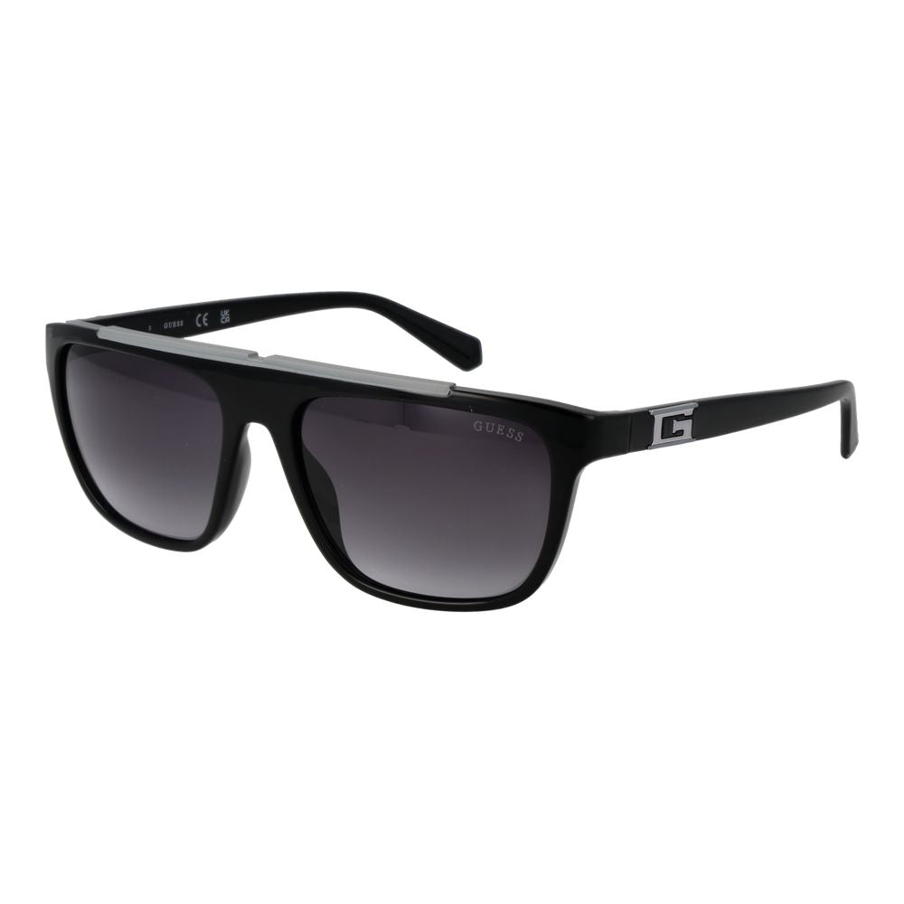 Guess Sonnenbrille aus schwarzem Edelstahl